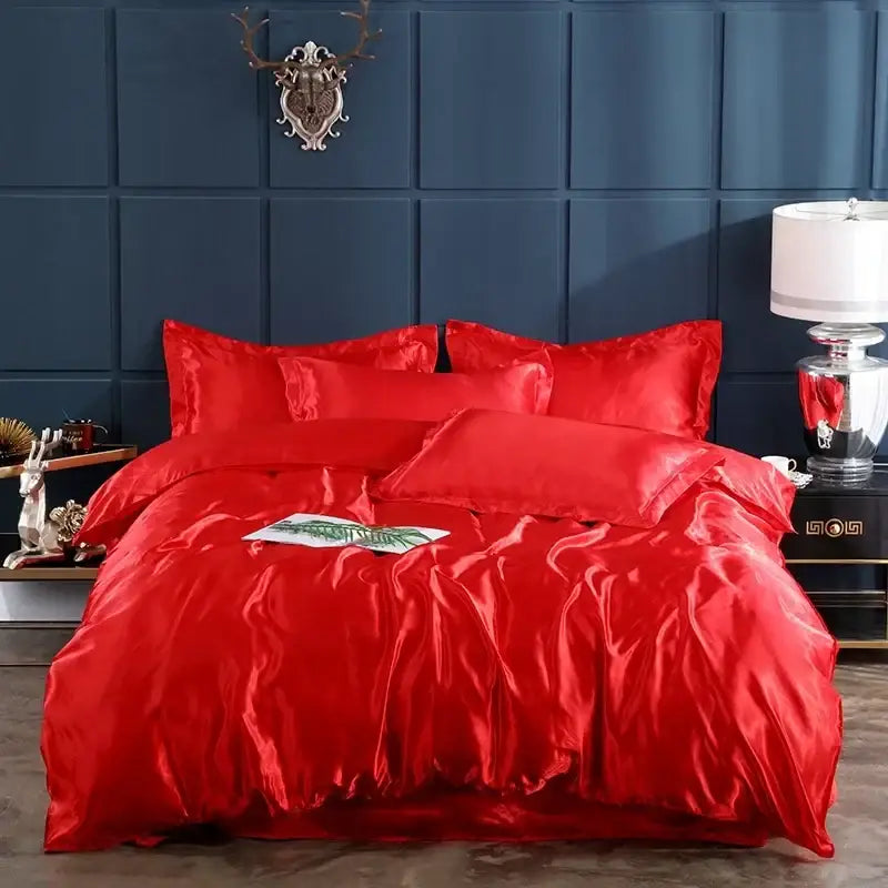 Copper Satin Bedding Set