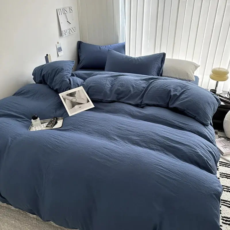 Dark Gray Cotton Bedding