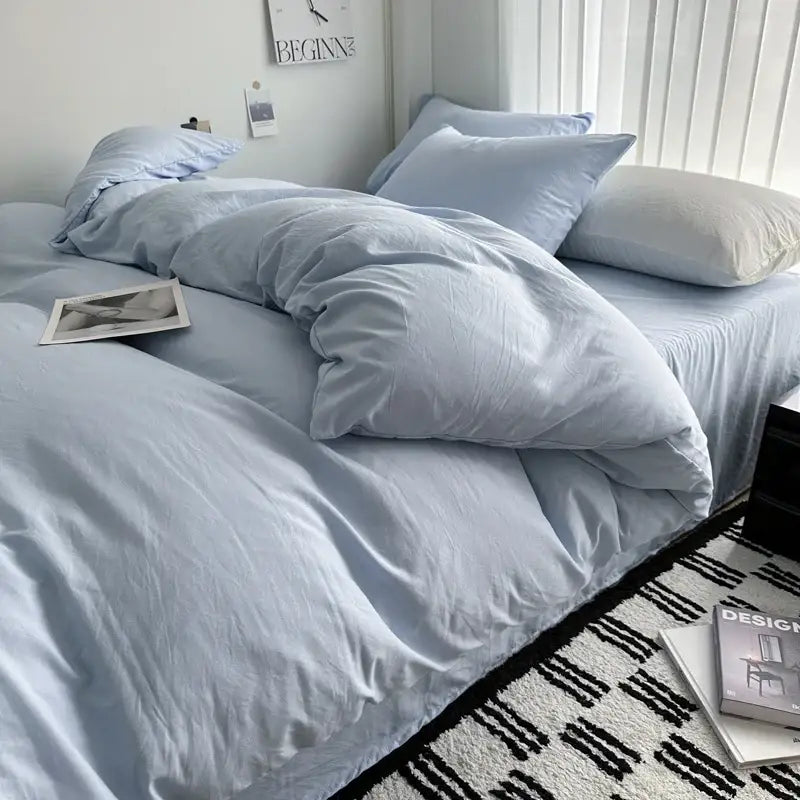 Gray Cotton Bedding Set