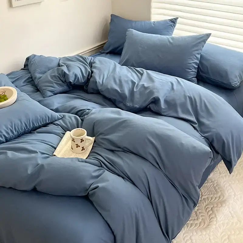 Dark Gray Cotton Bedding