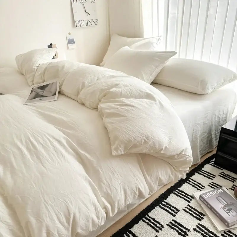 Gray Cotton Bedding Set
