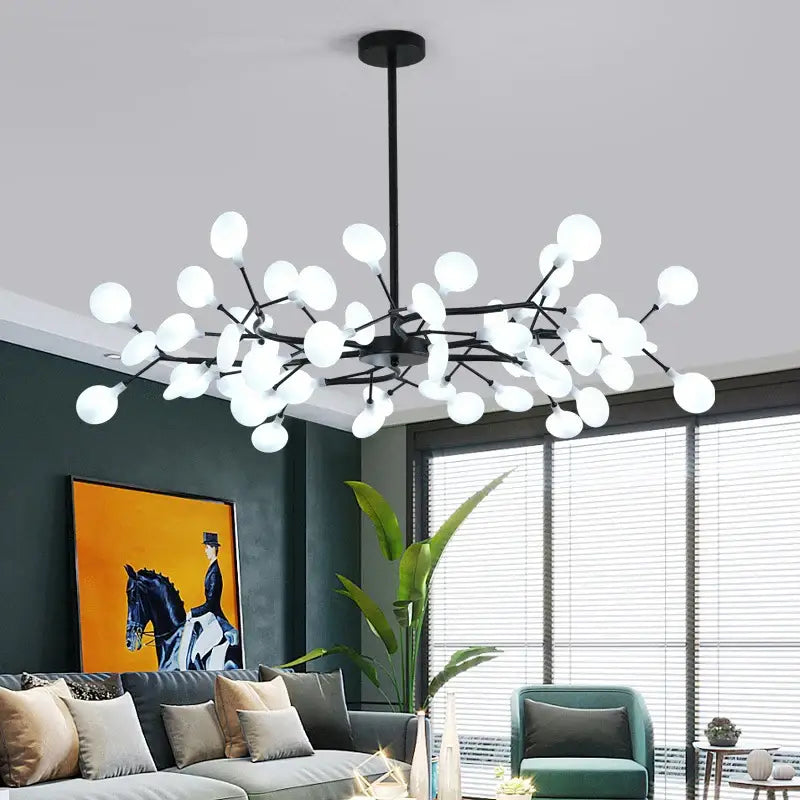Gold Globe LED Chandelier 9-54 Heads