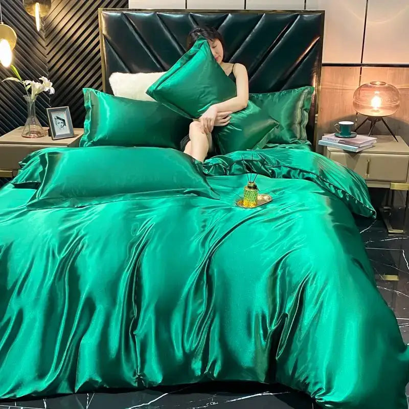 Gold Rayon Silk Bedding