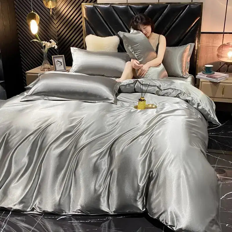 Gold Rayon Silk Bedding