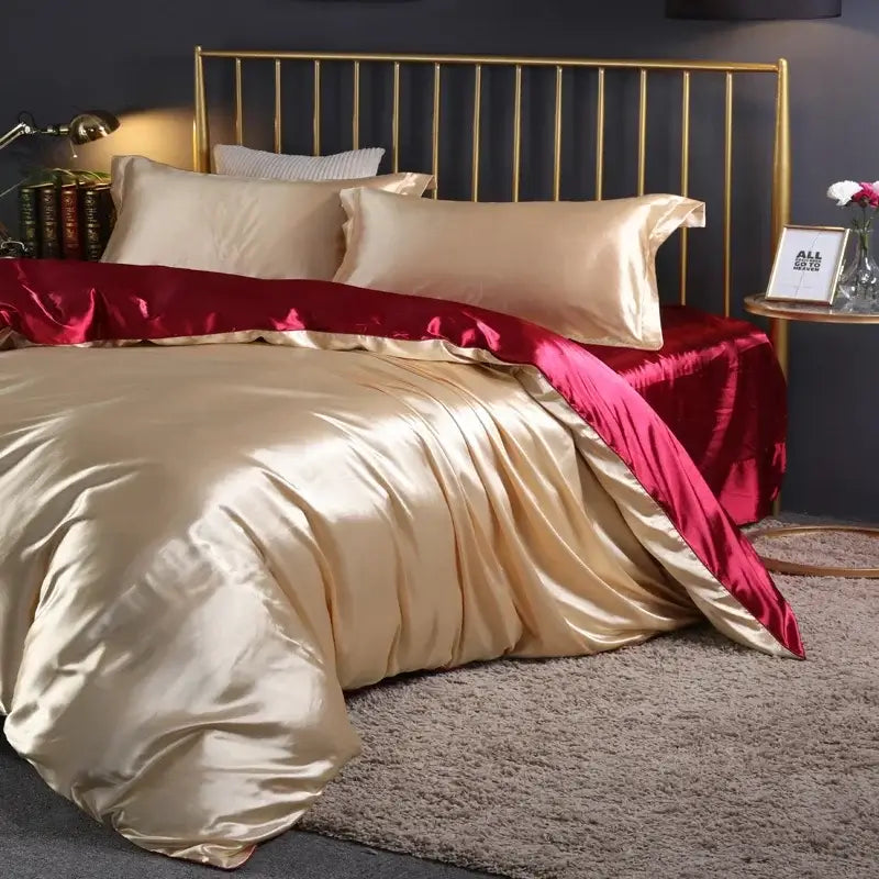 Copper Satin Duvet Set