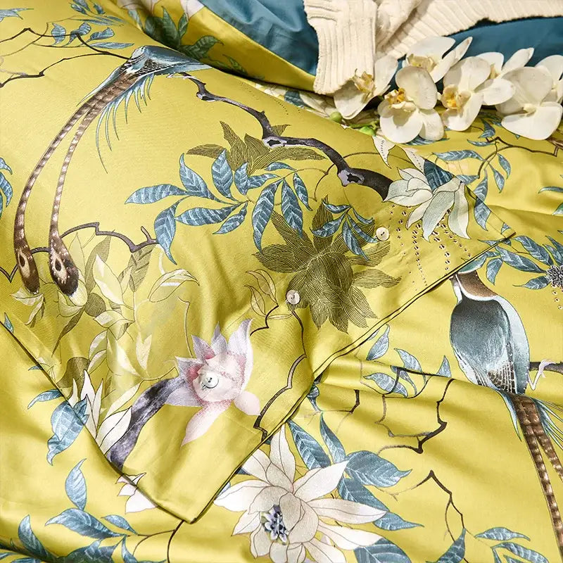 Flamingo Leaf Cotton Bedding