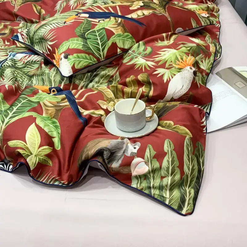 White Floral Duvet Cover