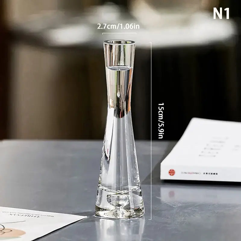 Clear Glass Vase Set