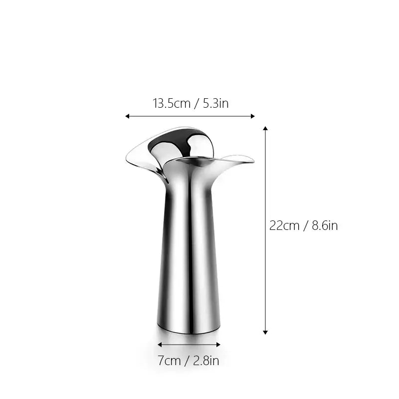 Silver Stainless Steel Vase