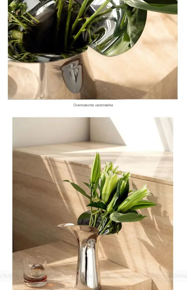 Silver Stainless Steel Vase