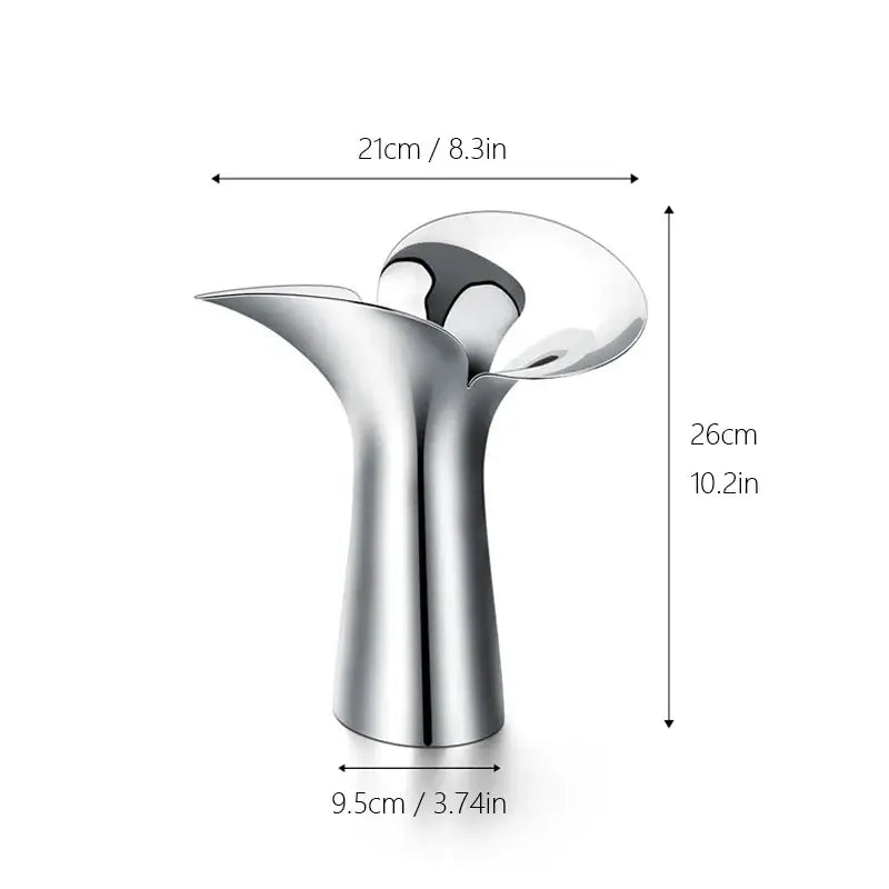 Silver Stainless Steel Vase