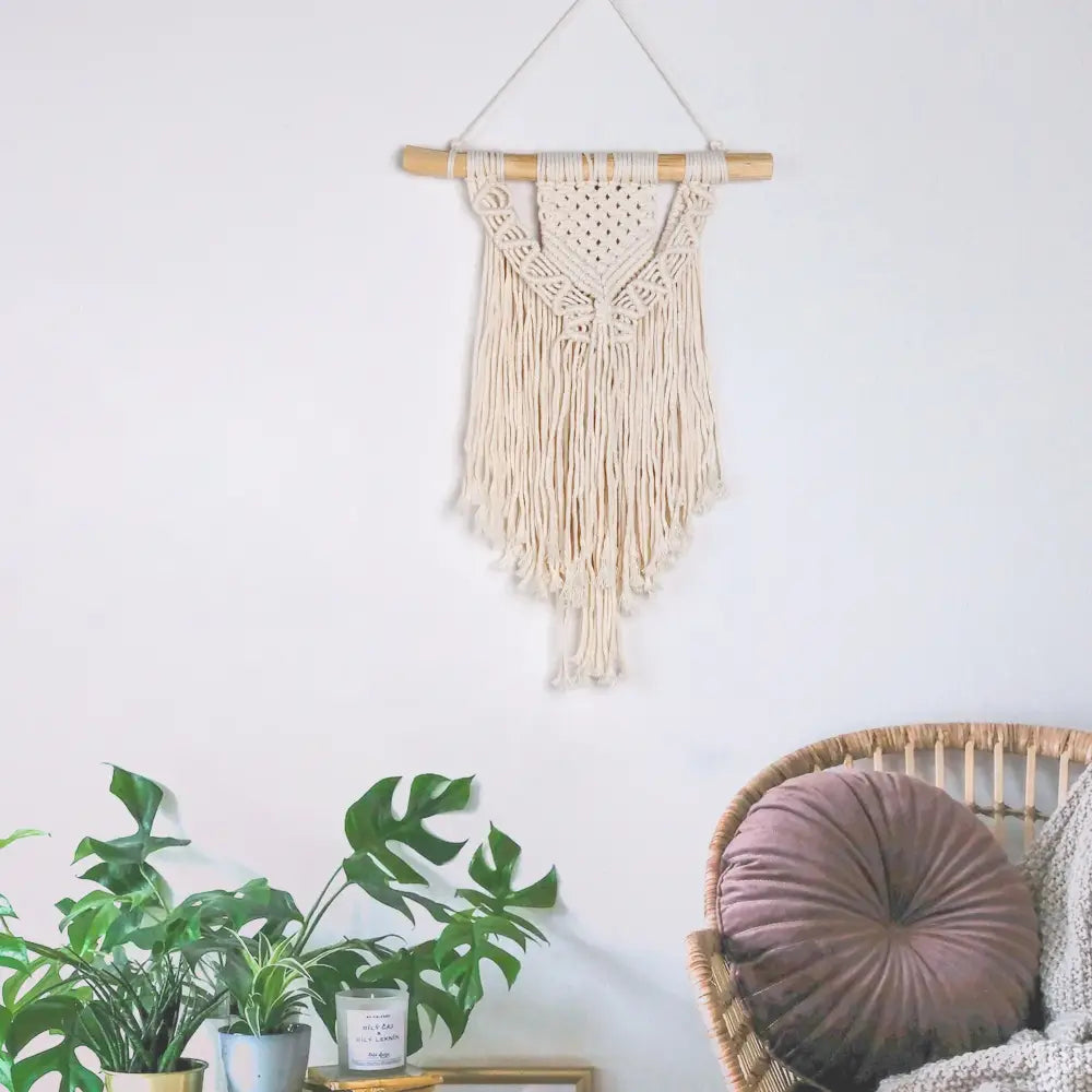 Cream Macrame Wall Hanging