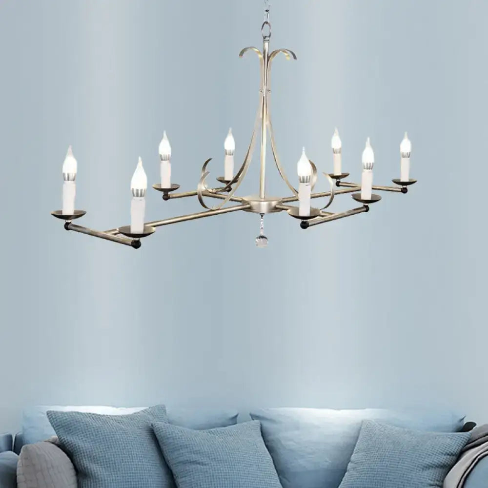 Antique Brass Candle Chandelier