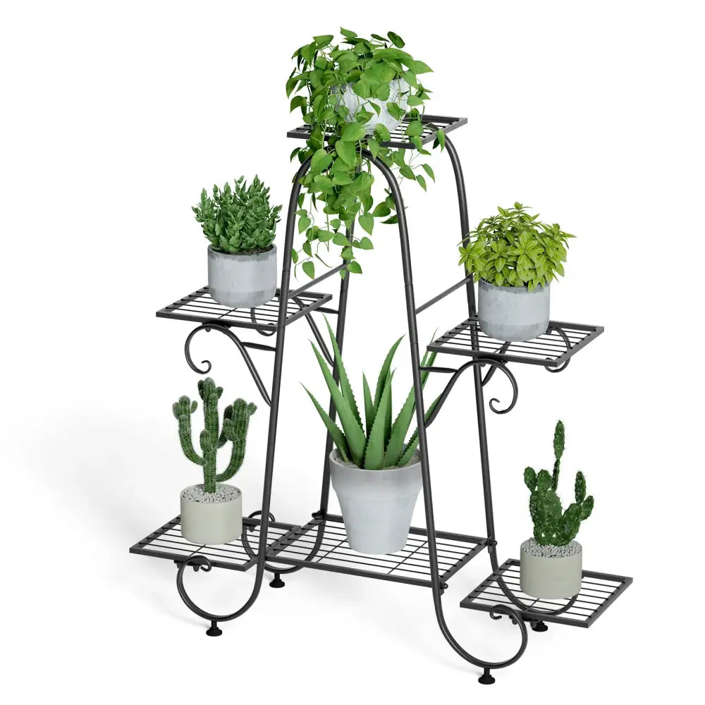 Black Metal Plant Display Rack