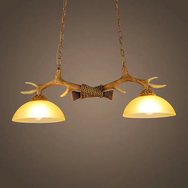 Antler Glass Pendant Light