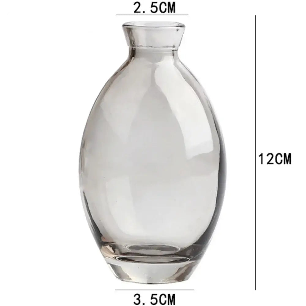 Blue Glass Vase Trio