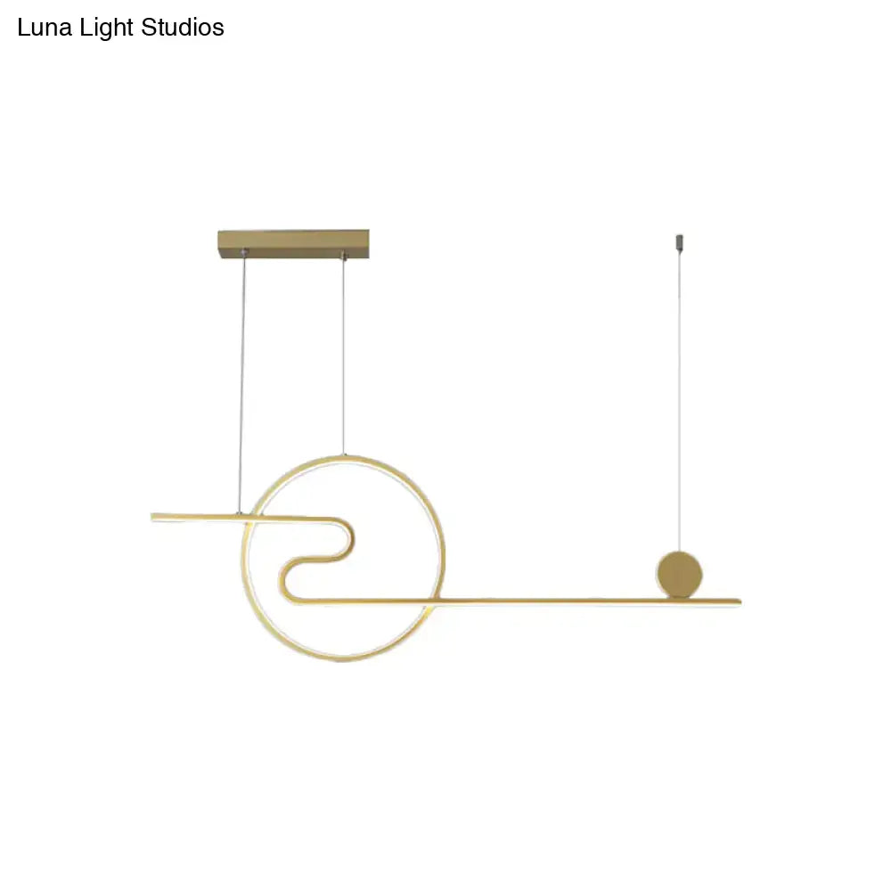 Gold Island Pendant Light Warm or White LED