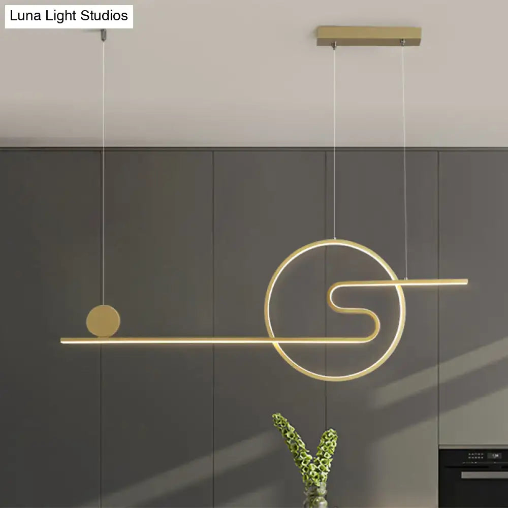 Gold Island Pendant Light Warm or White LED