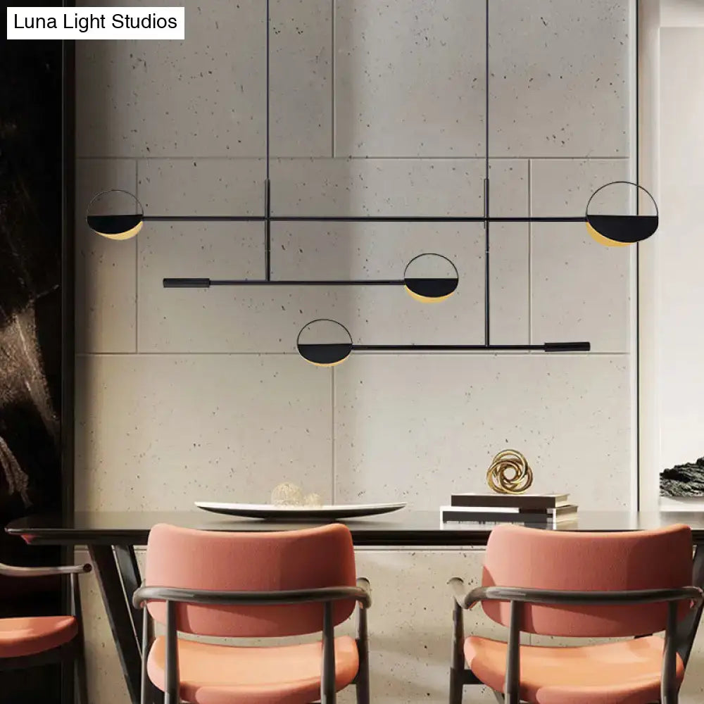 Gold Minimalist Geometric Pendant Light