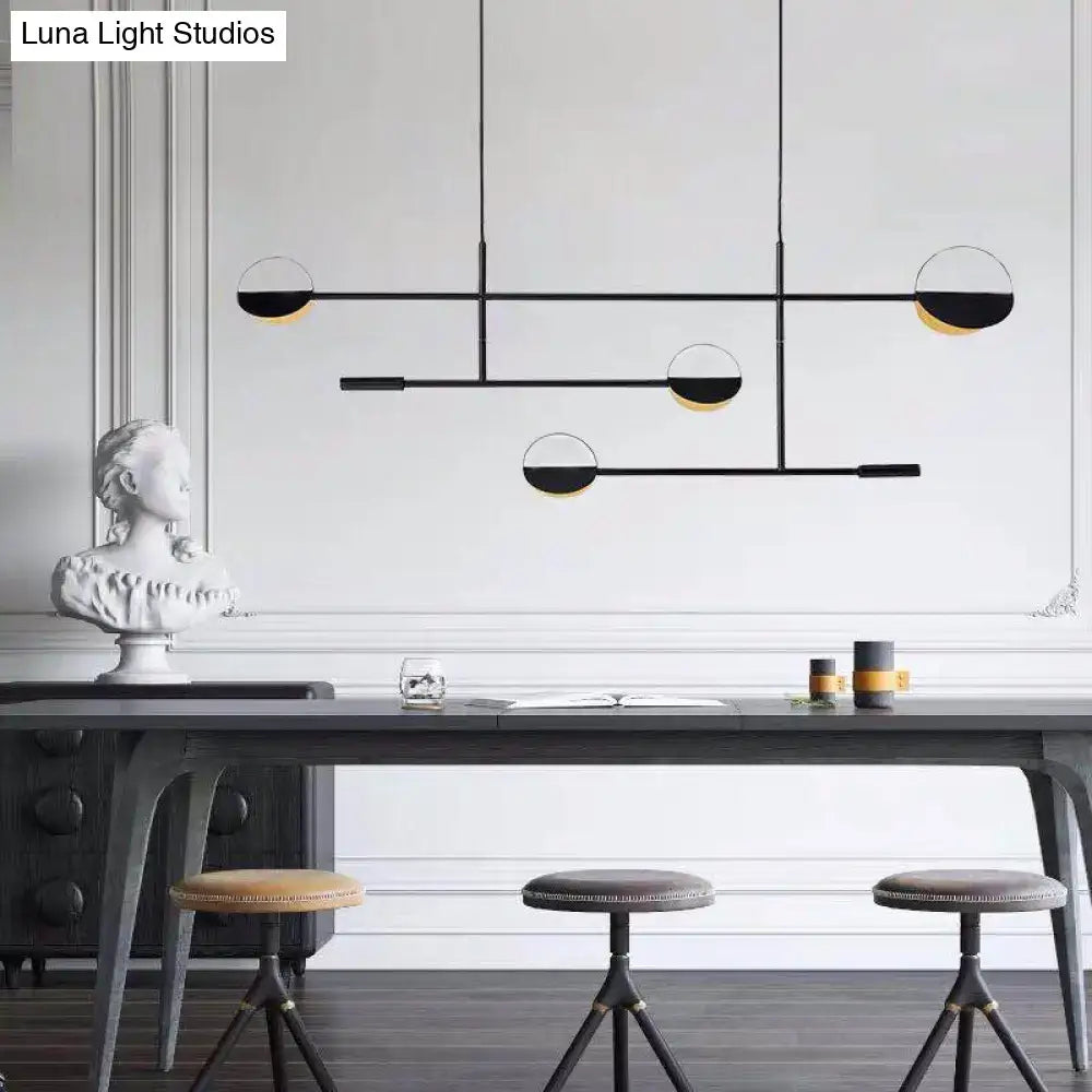 Gold Minimalist Geometric Pendant Light