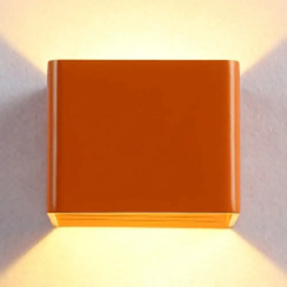 Black Cube Wall Sconce