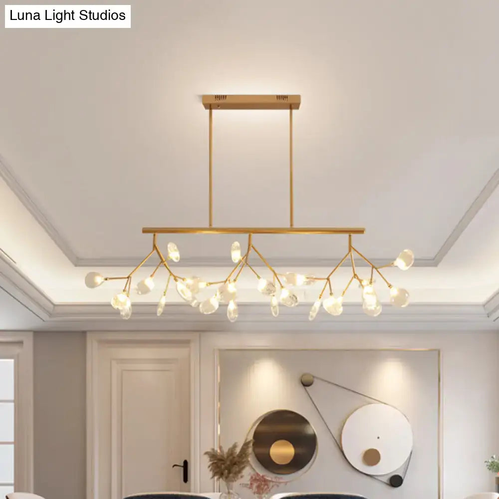 Black Firefly Glass Chandelier