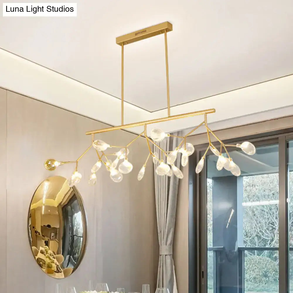 Black Firefly Glass Chandelier