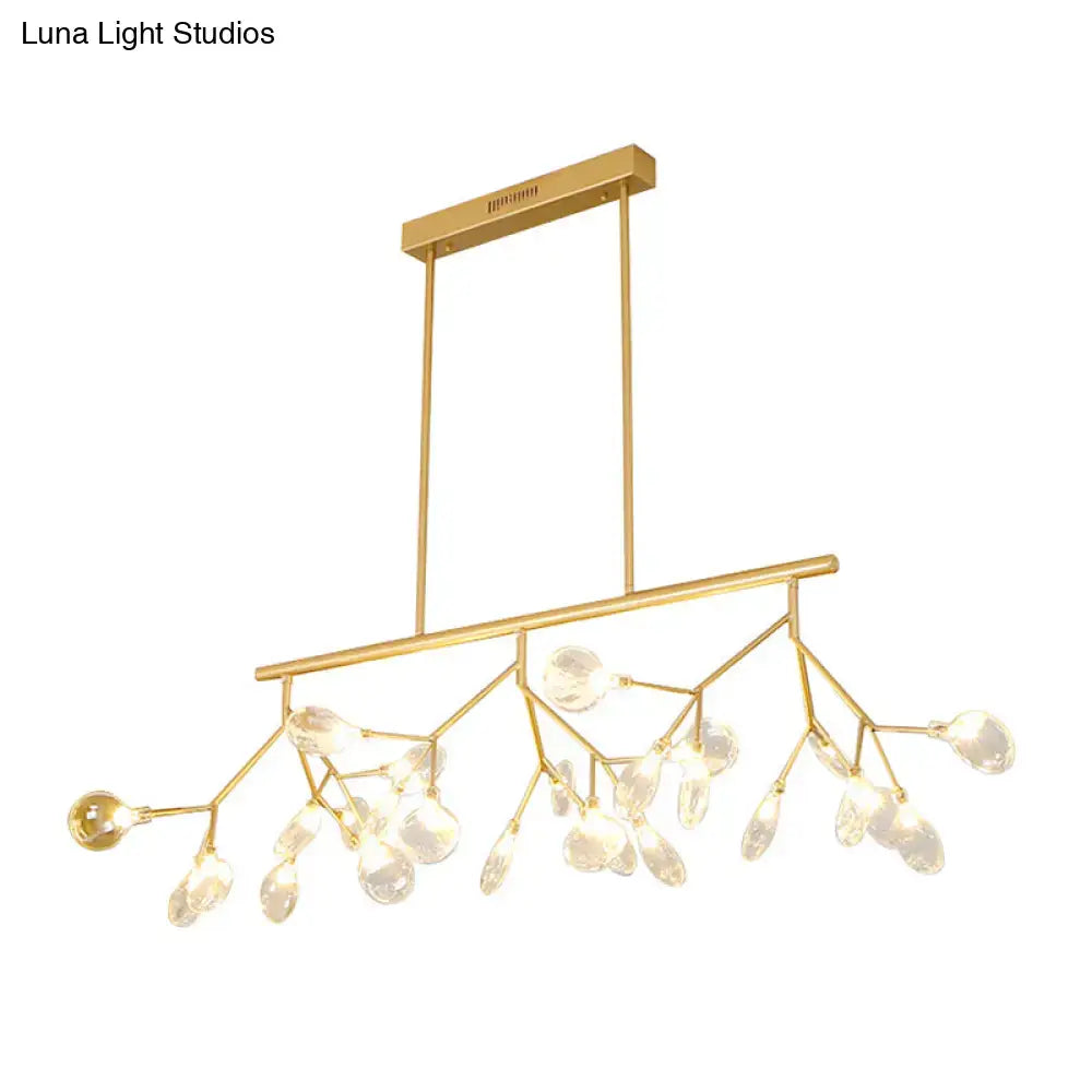 Black Firefly Glass Chandelier