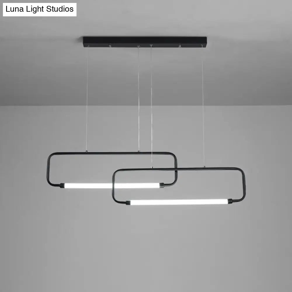 Black Dimmable Geometric LED Pendant