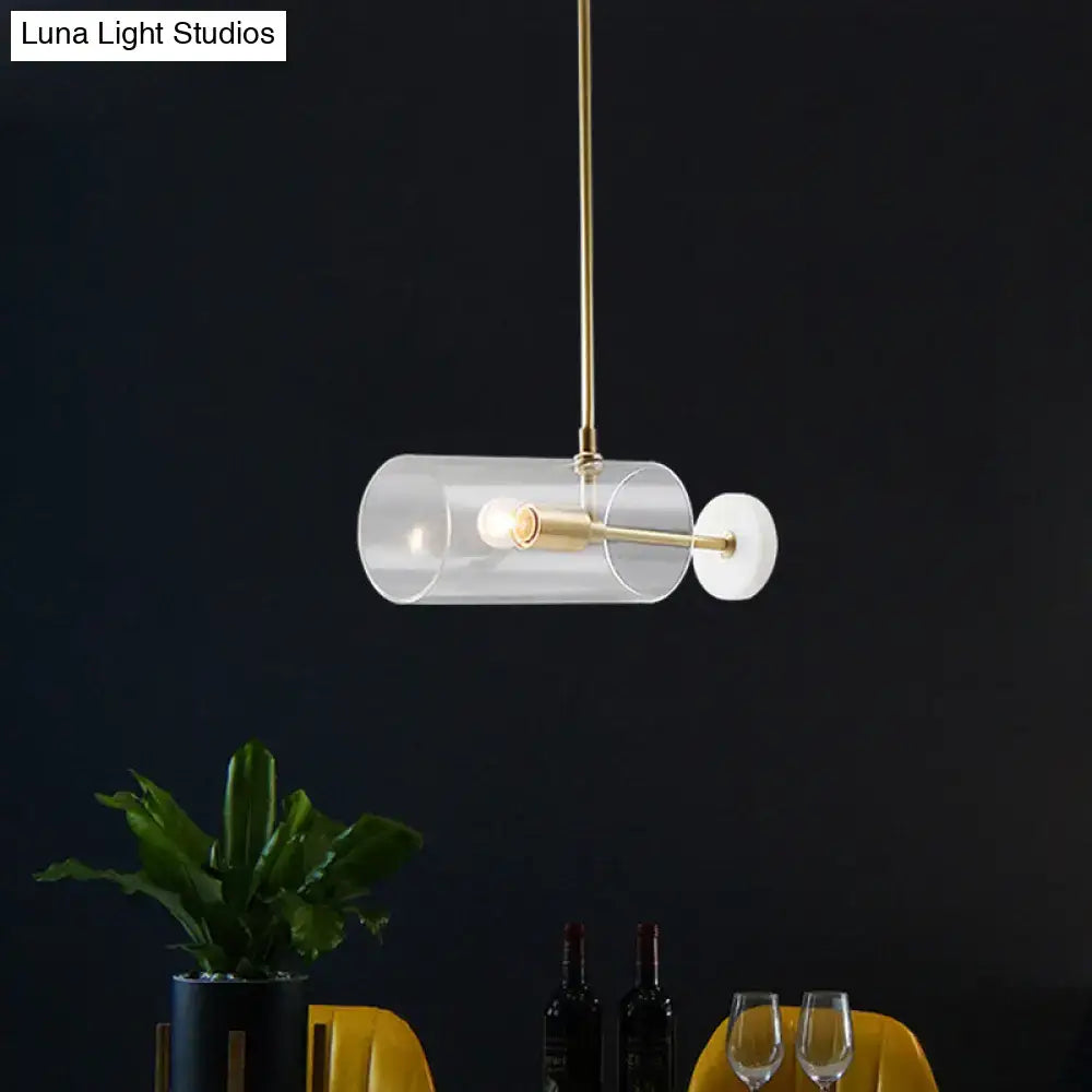 Brass Glass Pendant Light Adjustable E12 E14 Base