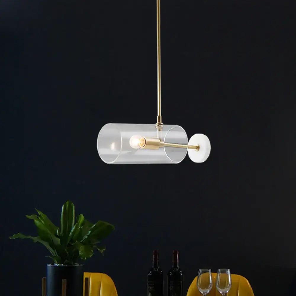 Brass Glass Pendant Light Adjustable E12 E14 Base