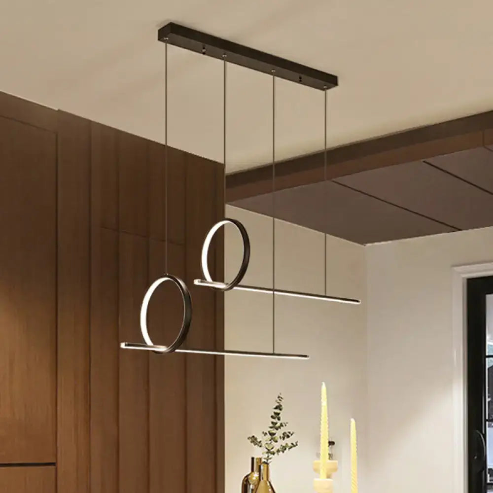 Black Iron Island Pendant