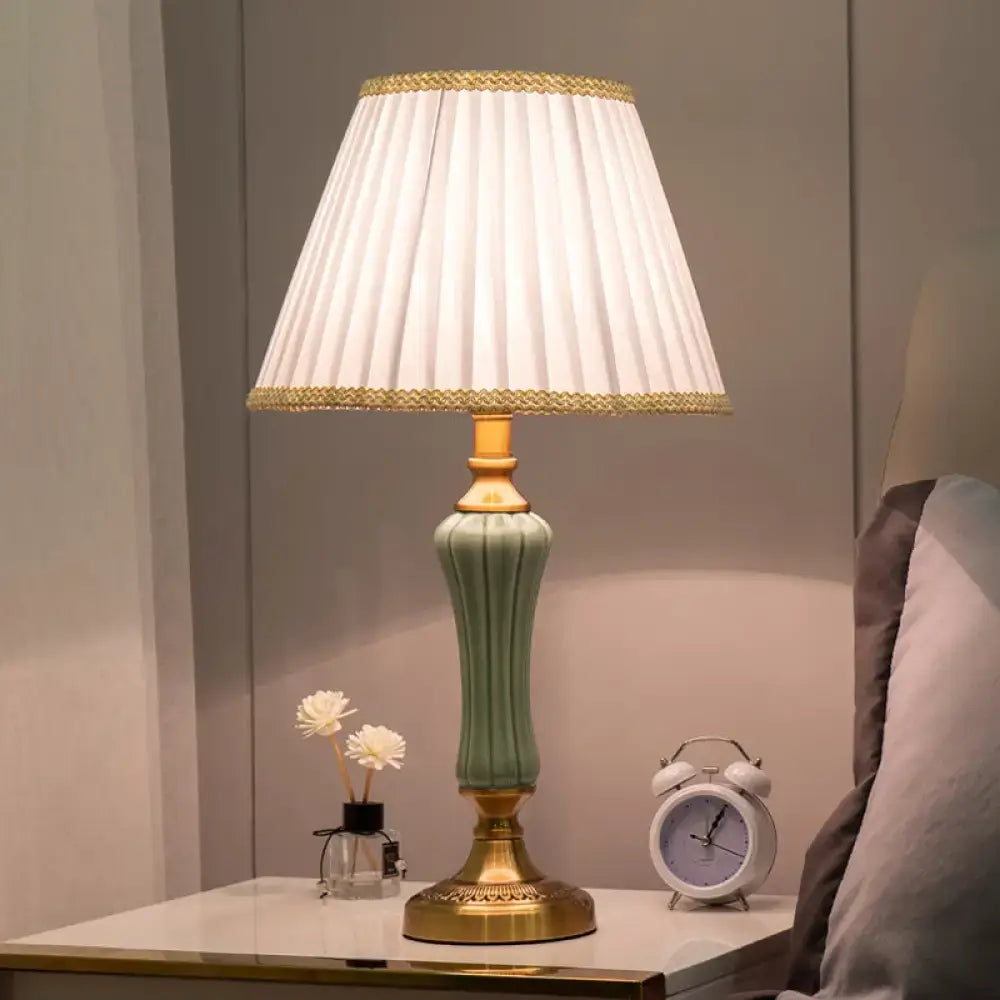 Green Ceramic Table Lamp