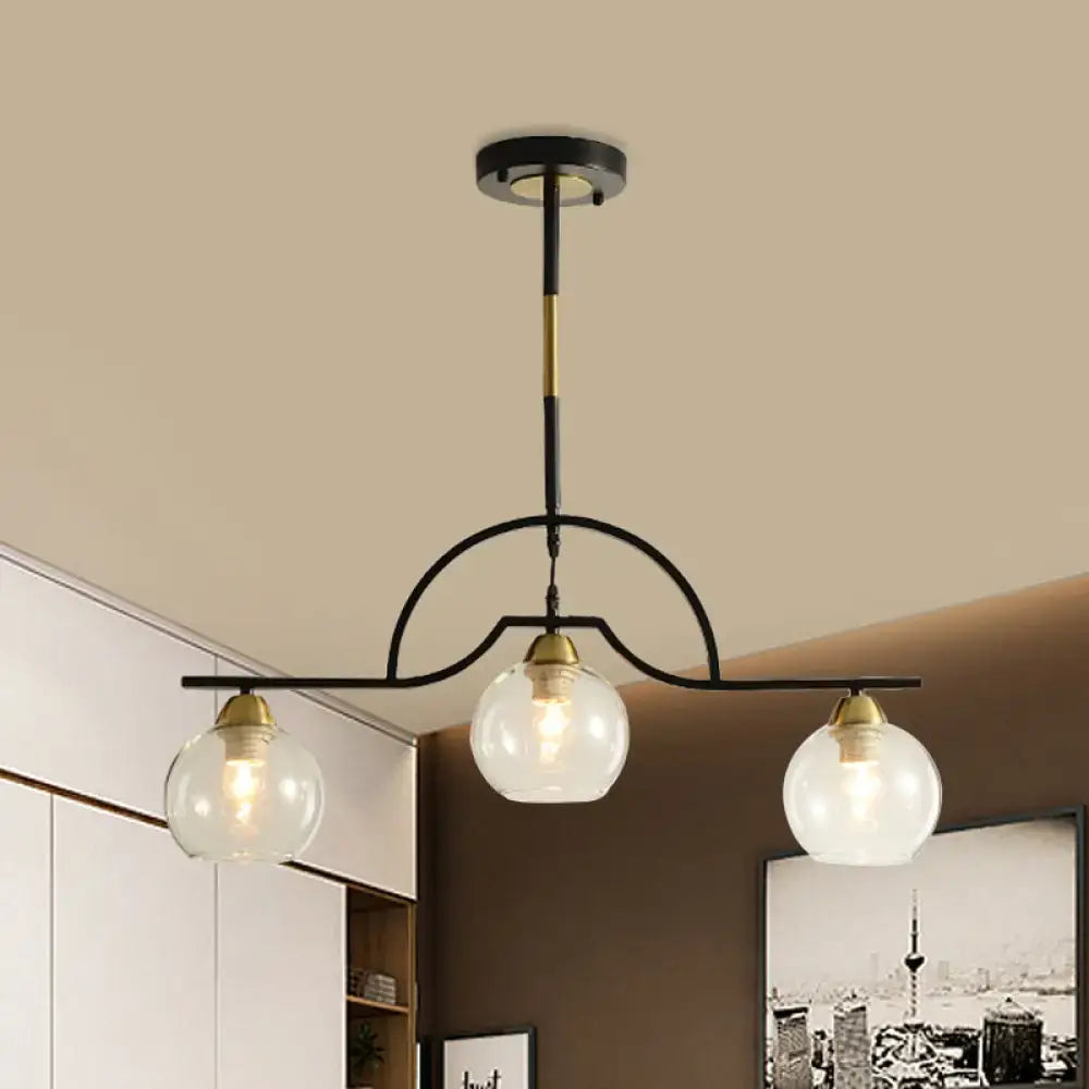 Brass Arched Pendant Light