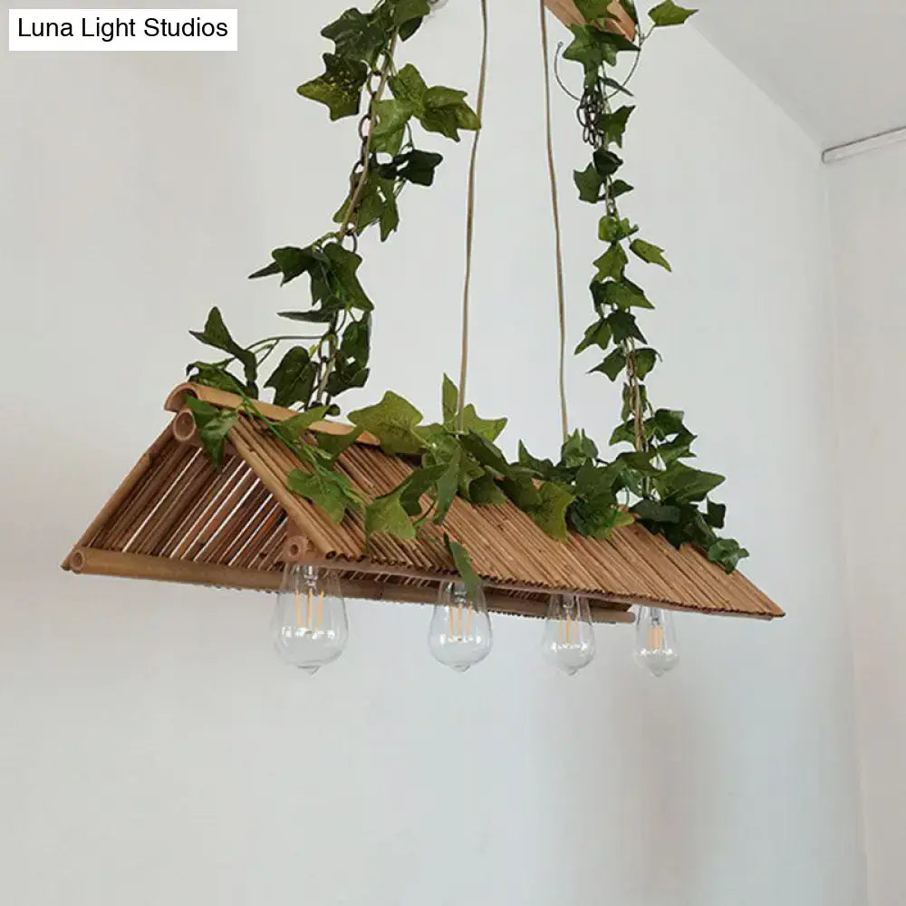 Bamboo Triangle Pendant Light