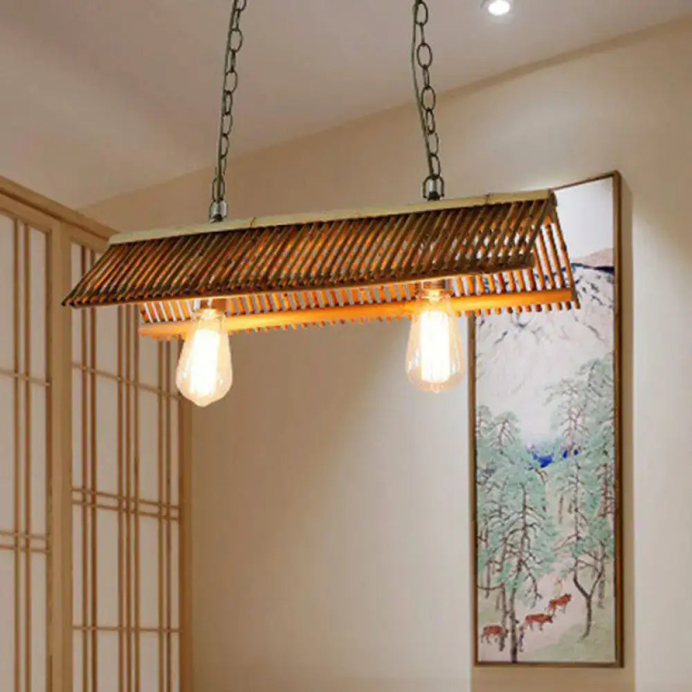 Bamboo Triangle Pendant Light