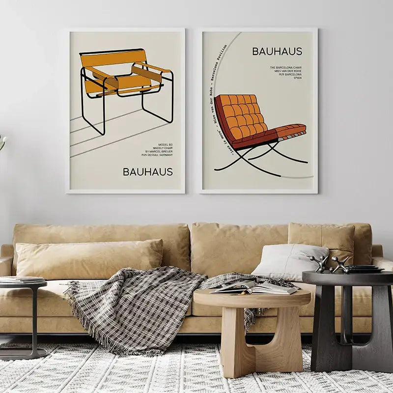 Black White Bauhaus Posters