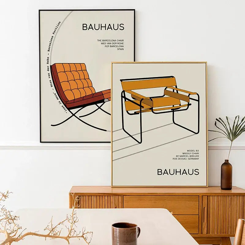 Black White Bauhaus Posters