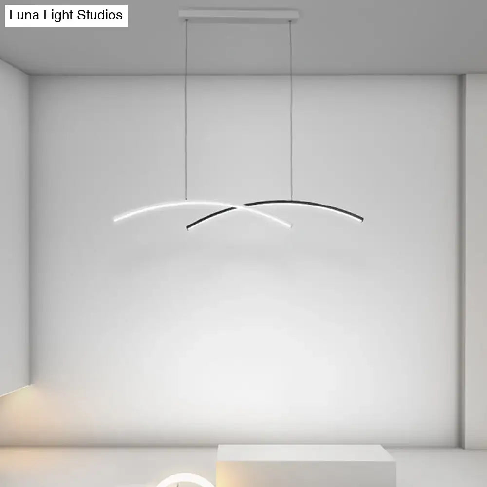 Black Arc Ceiling Light
