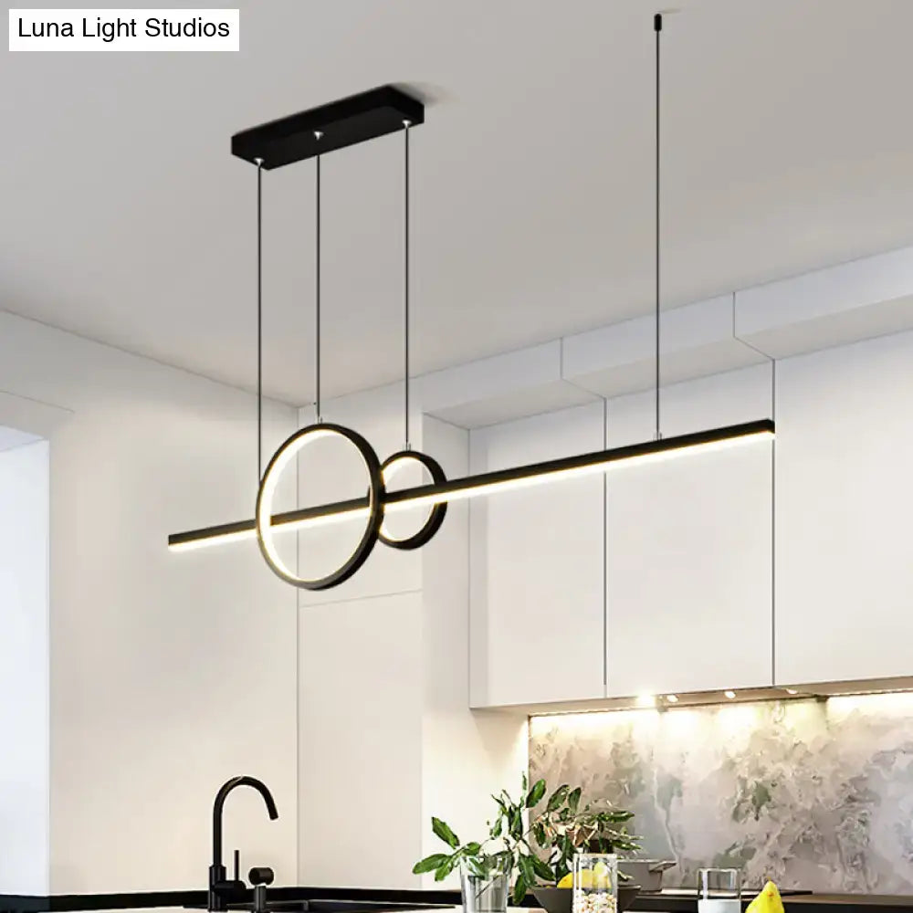 Black Gold Geometric Pendant