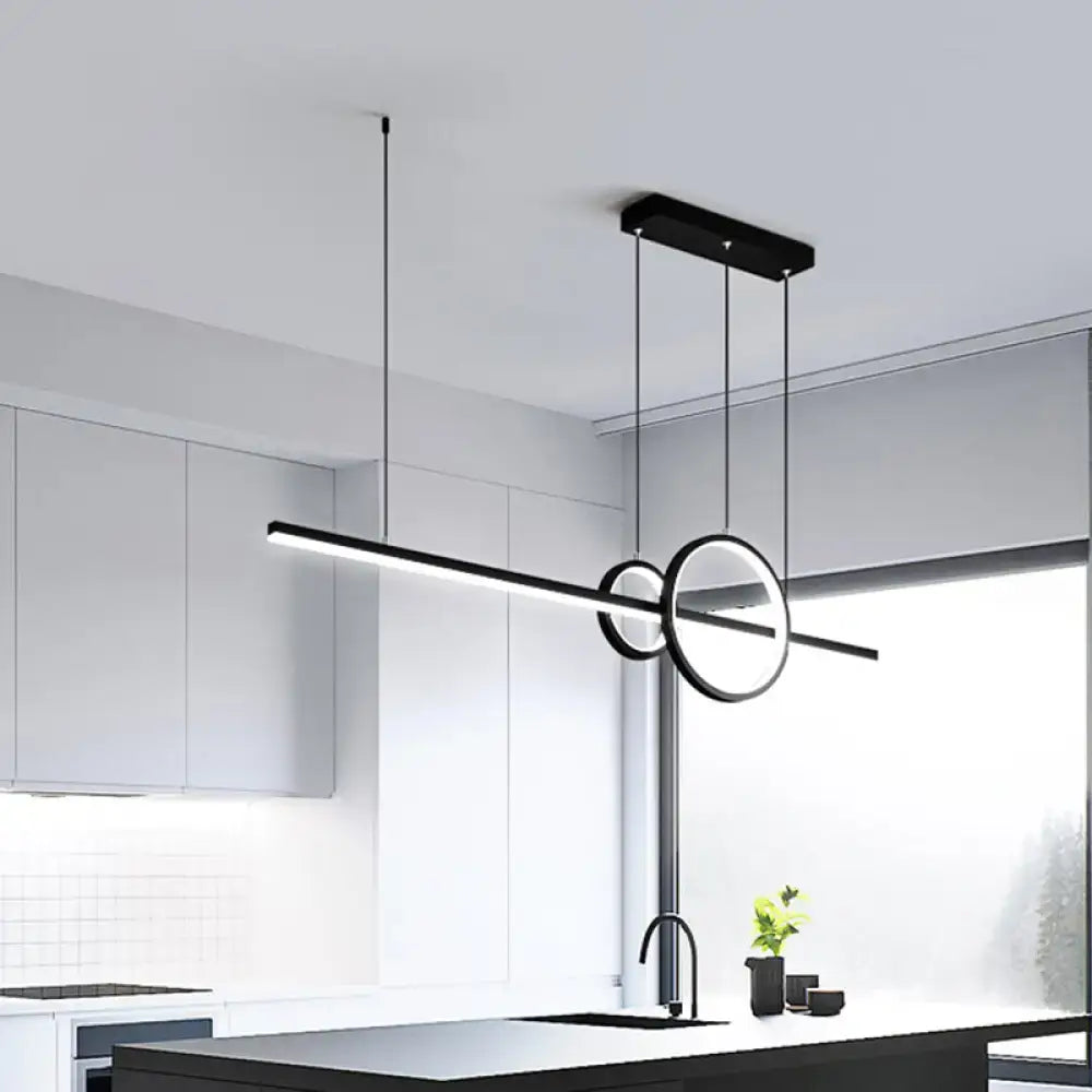 Black Gold Geometric Pendant
