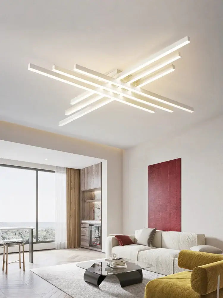 Black Square LED Chandelier