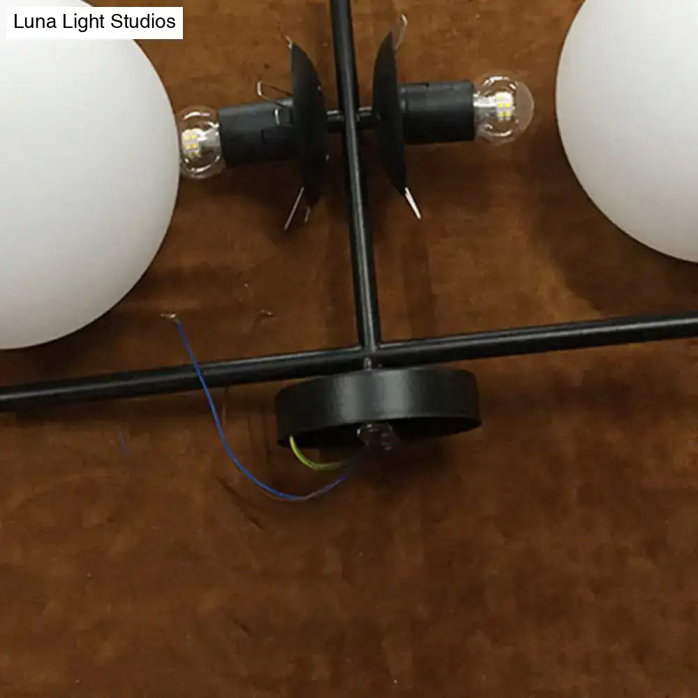 Black Spherical Wall Light