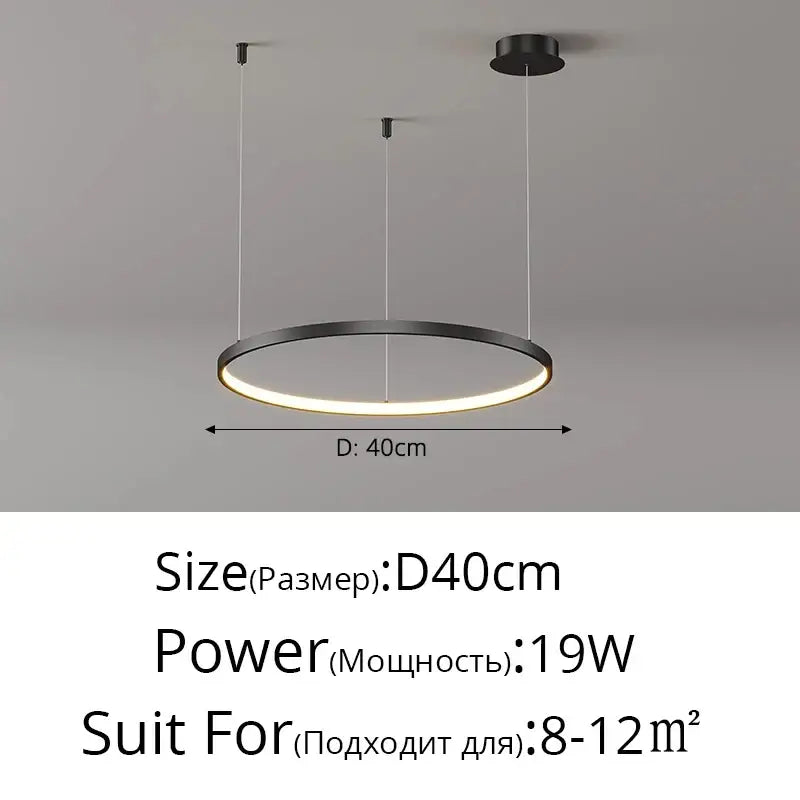 Black Gold Dimmable Pendant