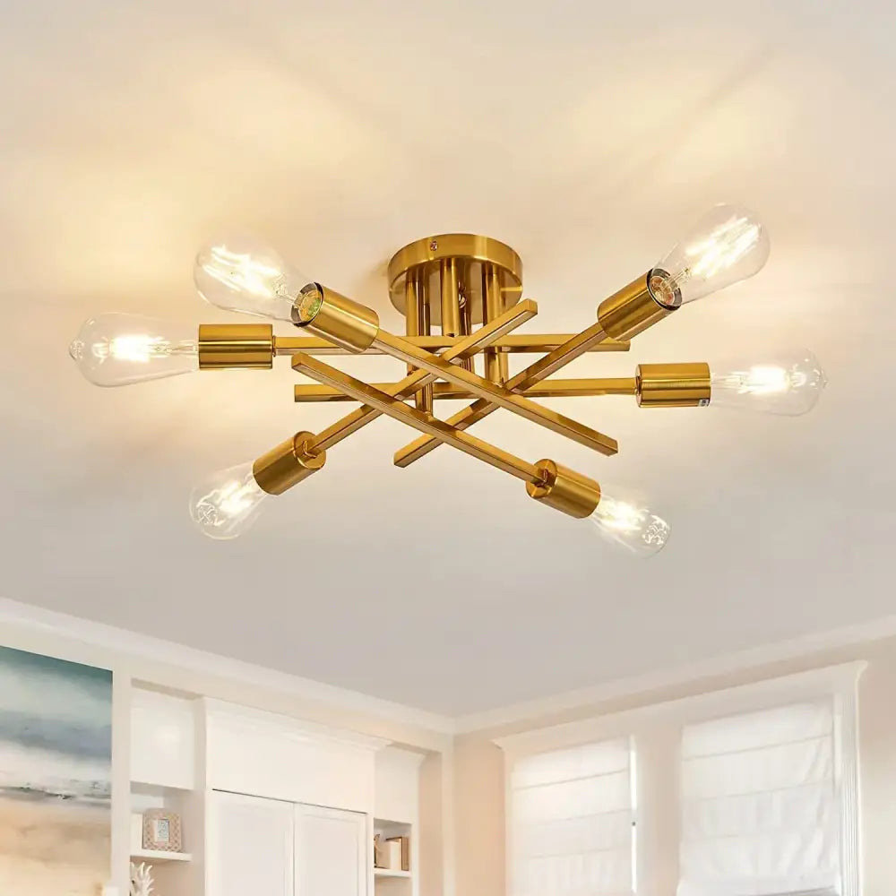 Black Flush Mount Chandelier