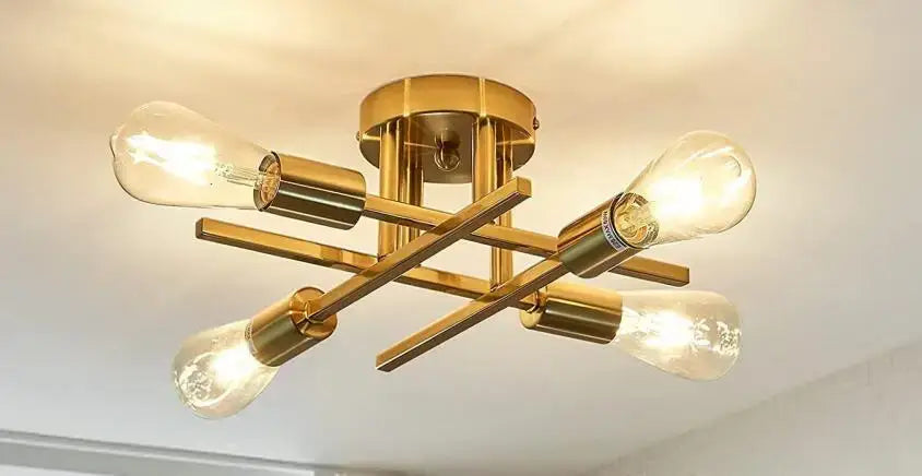 Black Flush Mount Chandelier