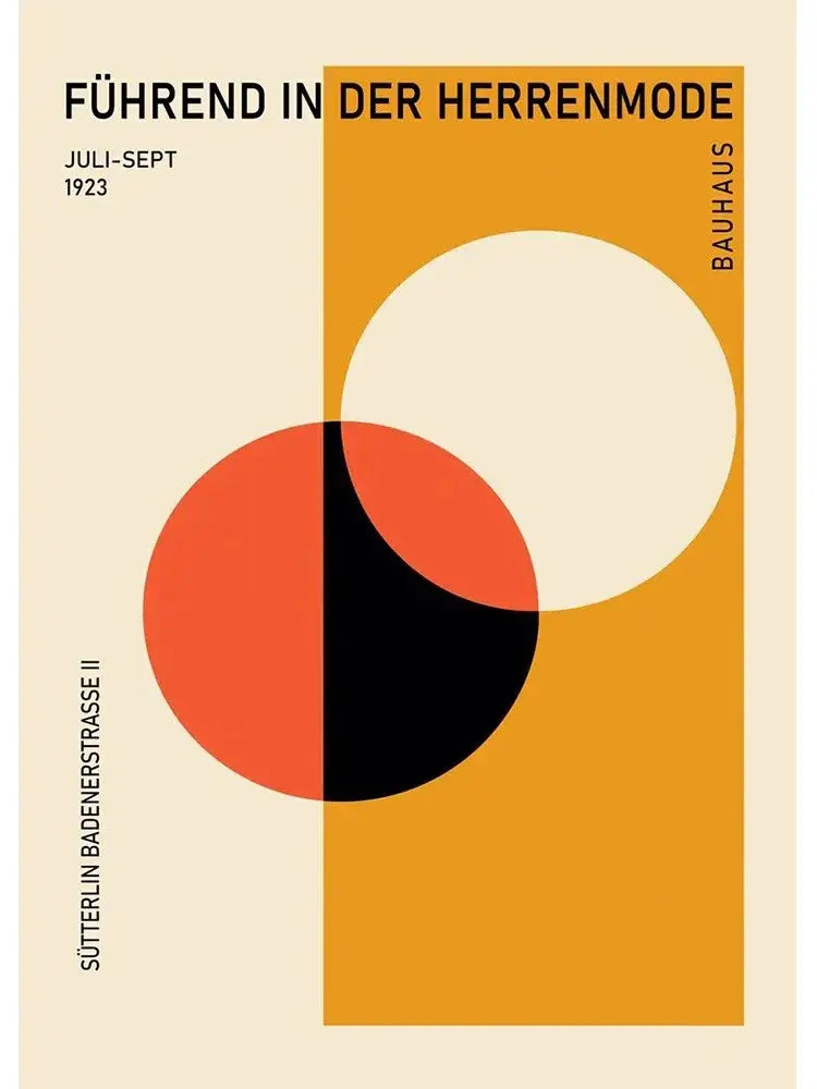 Geometric Bauhaus Wall Poster
