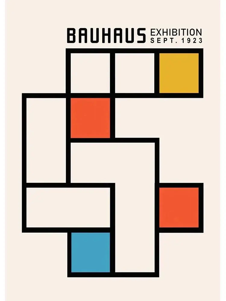 Geometric Bauhaus Wall Poster