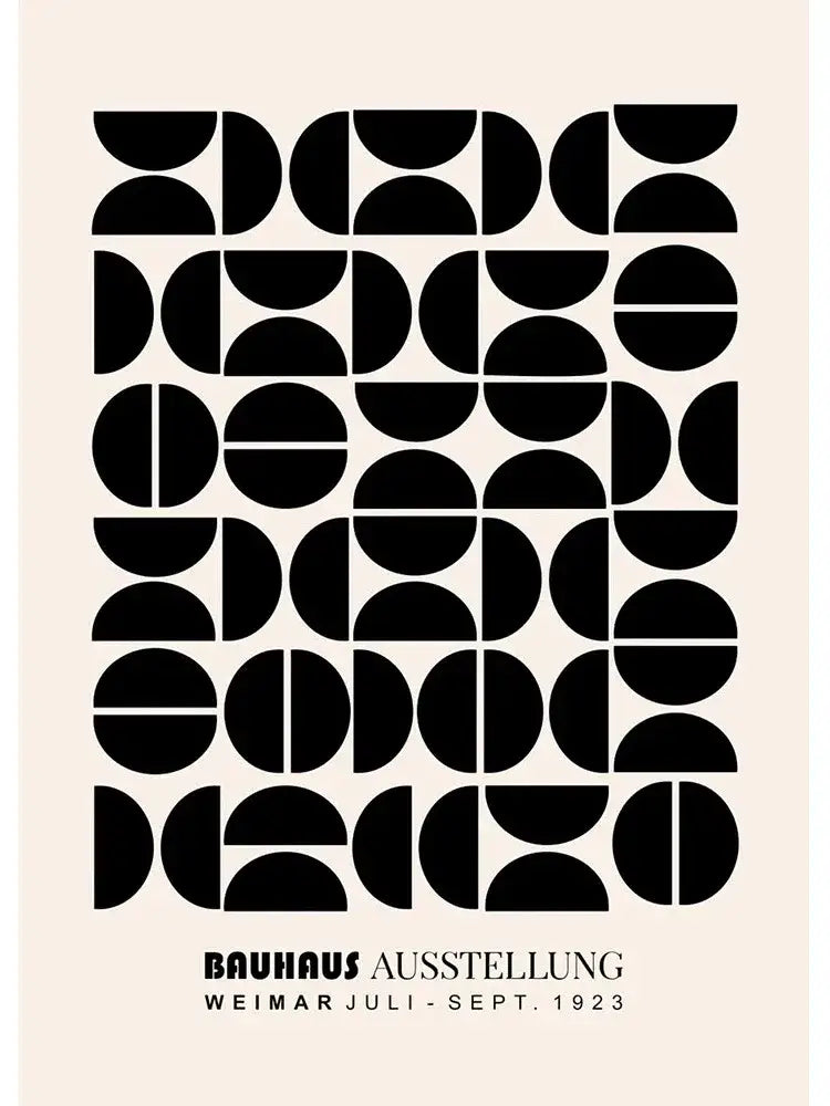 Geometric Bauhaus Wall Poster
