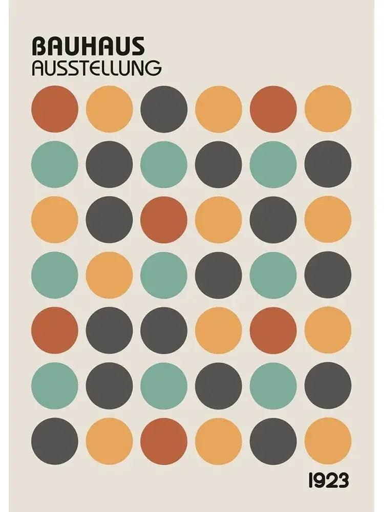 Geometric Bauhaus Wall Poster